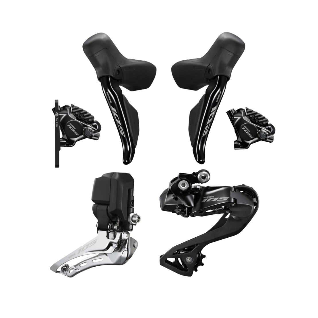 Shimano 105 R7170 12 Speed Di2 Disc Groupset Kit
